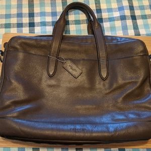 Coach brown leather handbag purse bag